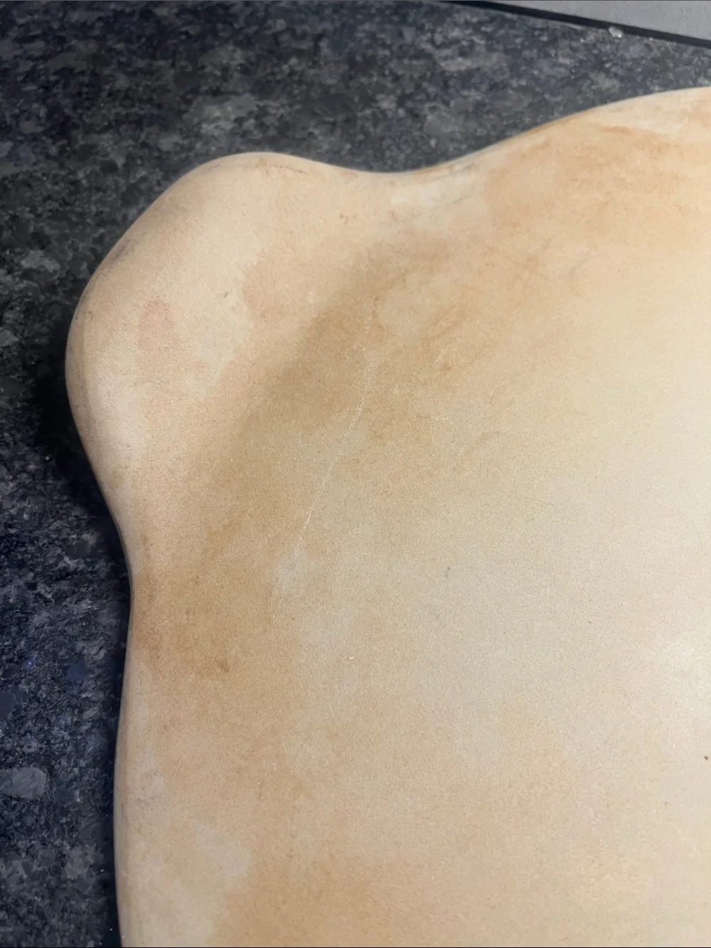 Pampered Chef 15” Round Pizza Stone with Handles - Natural Baking Surface